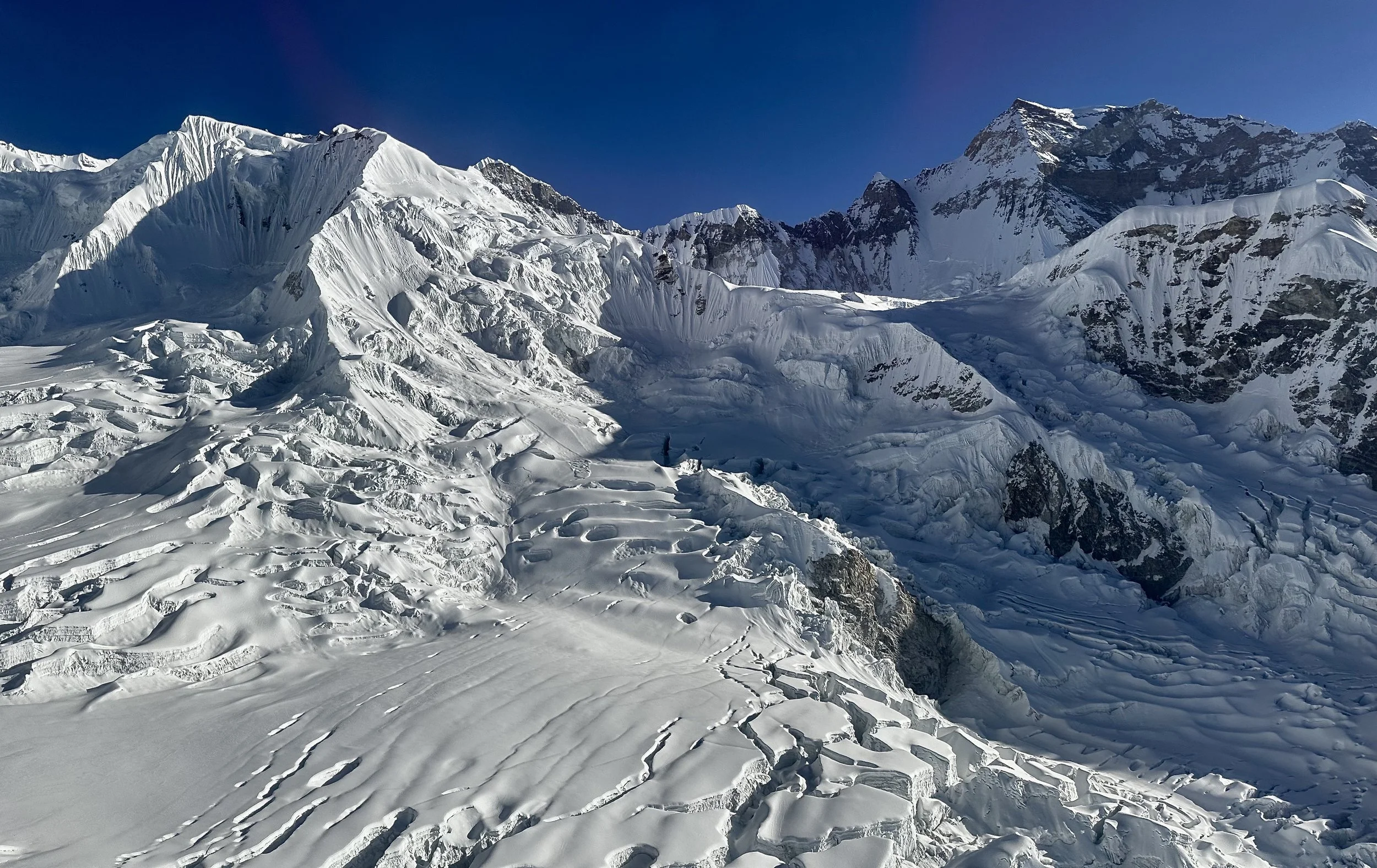 Nepal Khumbu and Kangchendzonga from the Air